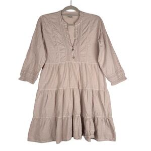 Blanco by Nature Amelia Dress Beige Size Large